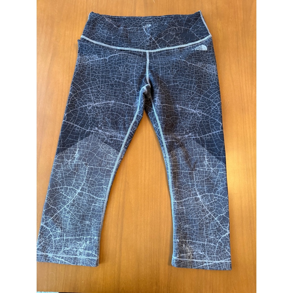 The North Face Womens Active Leggings Capris‎ Medium M FlashDry Print